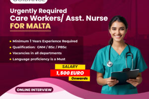 Urgently Required Care Workers & Asst. Nurse- FOR MALTA 08-12-2025 1080 X 1080